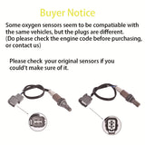 Pair of Oxygen Sensor Upstream Downstream For 2007-2011 Honda Element 2.4L l4 Lab Work Auto