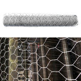 Galvanized Poultry Wire Netting 2" Hexagonal Mesh Wire Fence fit for Family Craft Projects Chicken Netting Garden Fencing Backyard Fencing (2ft x 150ft)