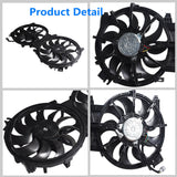 Radiator + AC Condenser Cooling Fan For 07-18 Altima Sedan 16-18 Maxima 620-453 Lab Work Auto