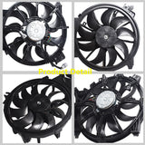 Radiator + AC Condenser Cooling Fan For 07-18 Altima Sedan 16-18 Maxima 620-453 Lab Work Auto