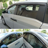 Window Visor Shade Vent Wind Rain Sun Deflector 4Pcs For Honda Odyssey 2011-2017 Lab Work Auto