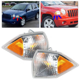 a Pair Left+Right turn Light Signal Blinker Corner Set for 07-10 Jeep Compass Lab Work Auto