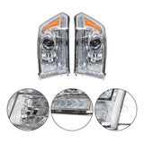 labwork Headlights Assembly Replacement for Ram 2009-2018 1500 2500 3500 LED Tube Switchback Turn Signal Set - Passenger & Driver Side
