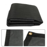 1Set 7FT x 15FT 3in RV Awning Sun Shade Screen Front Side Awning Complete Kit Black Grid Uv Blocking Replacement for Travel Outdoor Camping