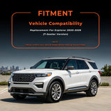 Floor Mats & Cargo with Backrest Mat for Ford Explorer 7 Seats 2020-2025 2026 7seats