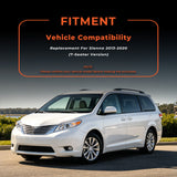 Floor Mats and Cargo Liner&Backrest Mat Fit for Toyota Sienna 2013-2020(Only 7 Seats）