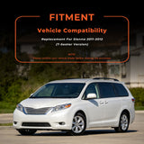 TPE For 2011-2012 Toyota Sienna 7 Seat 3 Rows Floor Mats Liners All Weather
