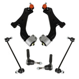 labwork 6Pcs Lower Control Arms w/ Ball Joints Sway Bar Links Tie Rods Suspension Kit Replacement for Equinox 2010-2017 Terrain 2010-2017