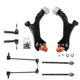 labwork 8Pcs Lower Control Arms w/ Ball Joints Sway Bar Links Tie Rods Suspension Kit 524-158 Replacement for Equinox 2010-2017 Terrain 2010-2017