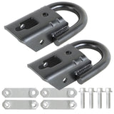 labwork 2 Pieces Front Black Tow Hooks with Hardwares Pair Replacement for 2009-2021 F-150