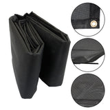 9FT x 17FT 3 in RV Awning Sun Shade Screen Mesh Canopy UV Sun Blocker For Camper Trailer Black