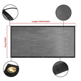 7FT x 12FT 3in RV Awning Sun Shade Screen Front Side Awning Complete Kit Grid Uv Blocking Replacement for Travel Outdoor Camping Black