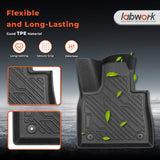 4PCS TPE All-Weather Floor Mats for 2020-2025 Ford Explorer 6 Seats
