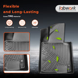 3PCS Floor Mats Black TPE Replacement for Sonata FWD 2020-2026 Replacement for K5 FWD 2021-2026