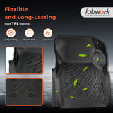 3Pcs Front and Rear TPE Car Floor Mats Replacement for F250 F350 F450 F550 2008-2010
