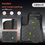 Car Floor Mats for 2014-2019 Toyota Highlander Front + Rear All Weather 3D Liner