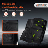 5-Piece 3D TPE All-Weather Floor Mats for 2018-2024 Ford Expedition Max [2nd Row Bucket Seats]