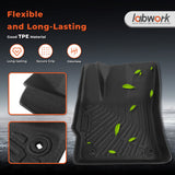 Fits 2019-2026 Toyota Corolla Hatchback TPE 3D Front & 2nd Row Floor Mats Liner