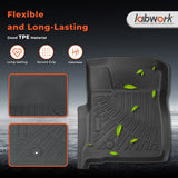 3Pcs Front and Rear TPE Car Floor Mats Replacement for F250 F350 Super Duty SuperCab 1999-2007