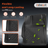 3PCS Floor Mats Black TPE Replacement for Toyota P-rius V 2012-2017