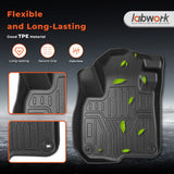 4PCS TPE All-Weather Floor Mats Cargo Liner for 2017-2022 Honda CR-V