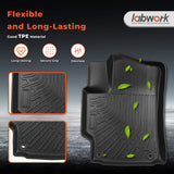 3PCS TPE All-Weather Floor Mats for 2007-2011 Toyota Camry