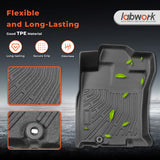 Floor Mats Liner for Toyota FJ Cruiser 2007-2014 Black TPE All-Weather