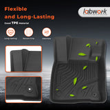Car Floor Mats Liner Set For 2022-2025 Ford Maverick 3D Molded TPE All-Weather