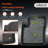 Floor Mats Cargo Liners Carpets for 2016-2022 Toyota Prius All-Weather TPE 3pcs