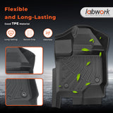 3D Custom Fit TPE Floor Liners + 5.5FT Short Bed Mat Set for 2015-2026 Ford F-150 Crew Cab / SuperCrew - All-Weather Heavy-Duty Set