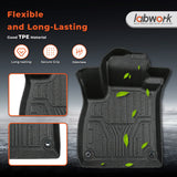 3PCS TPE All-Weather Floor Mats for 2018-2022 Honda Accord
