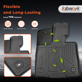 For 2021-2024 Toyota Sienna 8 Seats TPE Floor Mats & Trunk Cargo Liner