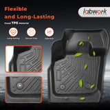 3PCS TPE All-Weather Floor Mats 3D Custom for 2013-2016 Ford Fusion