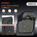 3D Custom Fit TPE Floor Liners & Trunk Mat Set for 2013-2016 Ford Fusion / Lincoln MKZ (Fits Gas/Hybrid, Excludes 2017+)