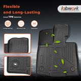 Floor Mat For 2021-2024 Toyota Sienna 8 Seat All Weather TPE Heavy Duty Liner
