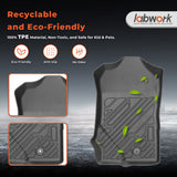 4PCS TPE All-Weather Floor Mats Cargo Liner for 2021-2025 Ford Bronco 4-Door