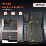 3PCS TPE All-Weather Floor Mats for 2022-2025 Jeep Grand Cherokee