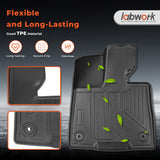 Floor Mats Fit Toyota Sienna 2021-2024 (Only for 7 Seat) TPE All Weather