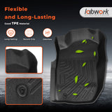 Fits 2001-2004 Toyota Tacoma Double Cab TPE 3D Front & 2nd Row Floor Mats Liner