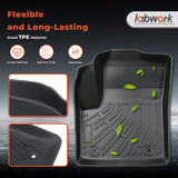 2Pcs Front TPE Car Floor Mats Replacement for Transit Connect 2010-2013