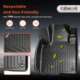 Full Set TPE All-Weather 3D Custom Floor Mats for 2023-2026 Honda HR-V Gas Hybrid