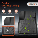 TPE Floor Mats for Toyota Highlander 7&8 Seats(Not for Hybrid) | 2014 2015 2016 2017 2018 2019 All Weather Custom Fit Heavy Duty Floor Liners