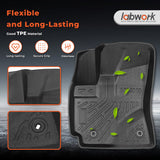 Floor Mats Liners+Trunk Cargo Liner For 2014-2019 Toyota Corolla Sedan Black