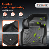 TPE All-Weather Interior Protection Set for 2015-2024 Ford Edge 5-Seater - Floor Mats, Cargo Mat & Backrest Covers (Not Compatible with SEL)