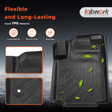 4PCS Floor Mats Black TPE Replacement for Pilot 2009-2015