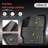 Floor Mats for Toyota Corolla Cross FWD Gas & AWD Hybrid 2022-2026 TPE Liner