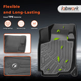 All Weather Easy To Clean for Toyota RAV4 RAV-4 2006-2012 Black Floor Liner Mats