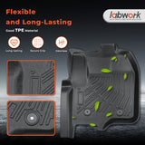 3Pcs Front and Rear TPE Car Floor Mats Replacement for F250 F350 F450 F550 Super Crew Cab 2012-2016