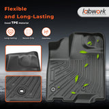 Floor Mats Liners TPE For 2013-2020 Toyota Sienna 8 Seats 3D Model All-Weather