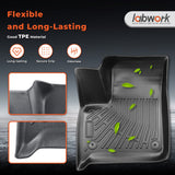 4PCS Floor Mats Black TPE Replacement for Enclave 2018-2024